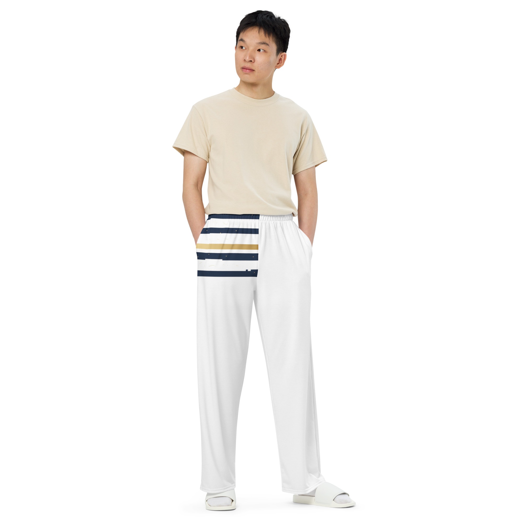 All-over print unisex wide-leg pants