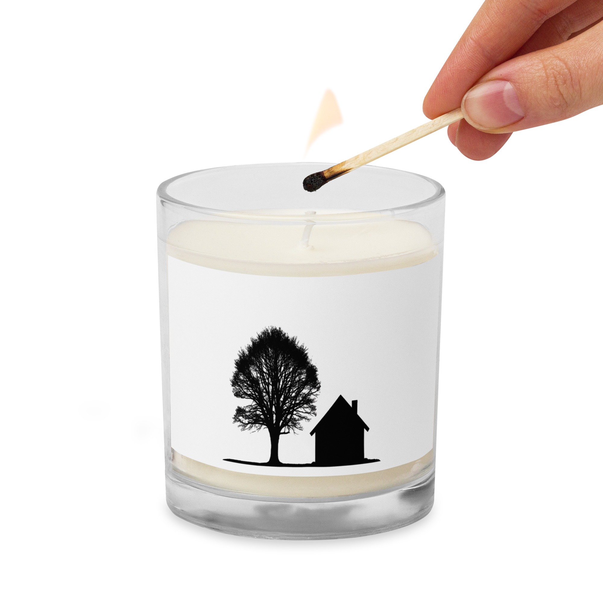 Glass jar soy wax candle - Image 3