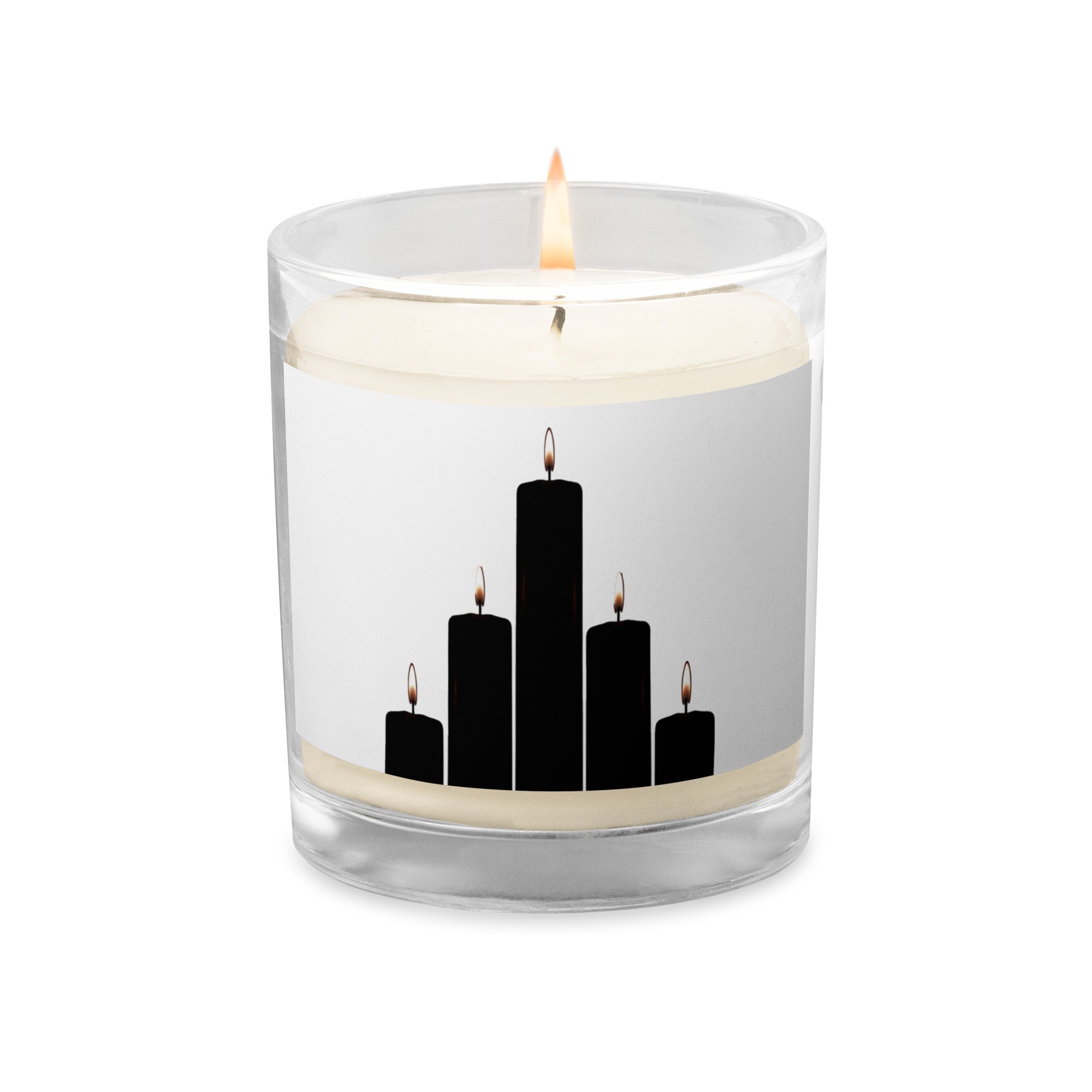 Glass jar soy wax candle - Image 2