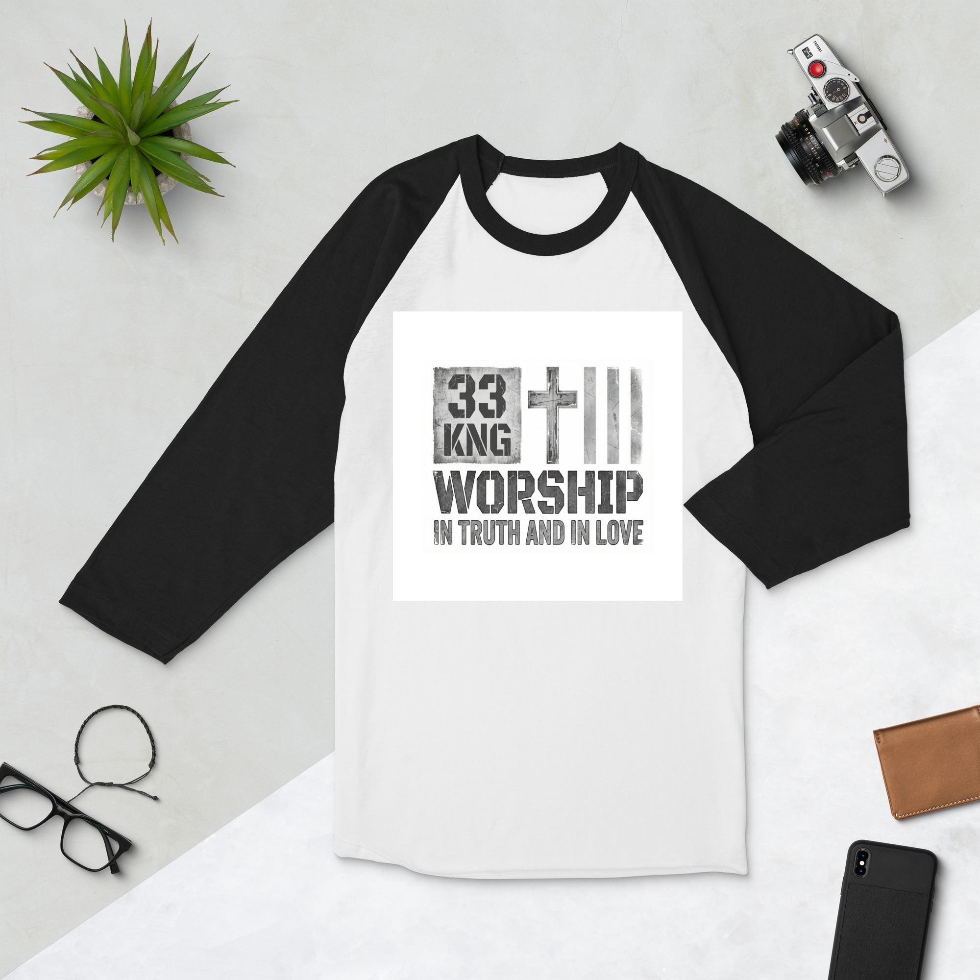 3/4 sleeve raglan shirt - Image 4