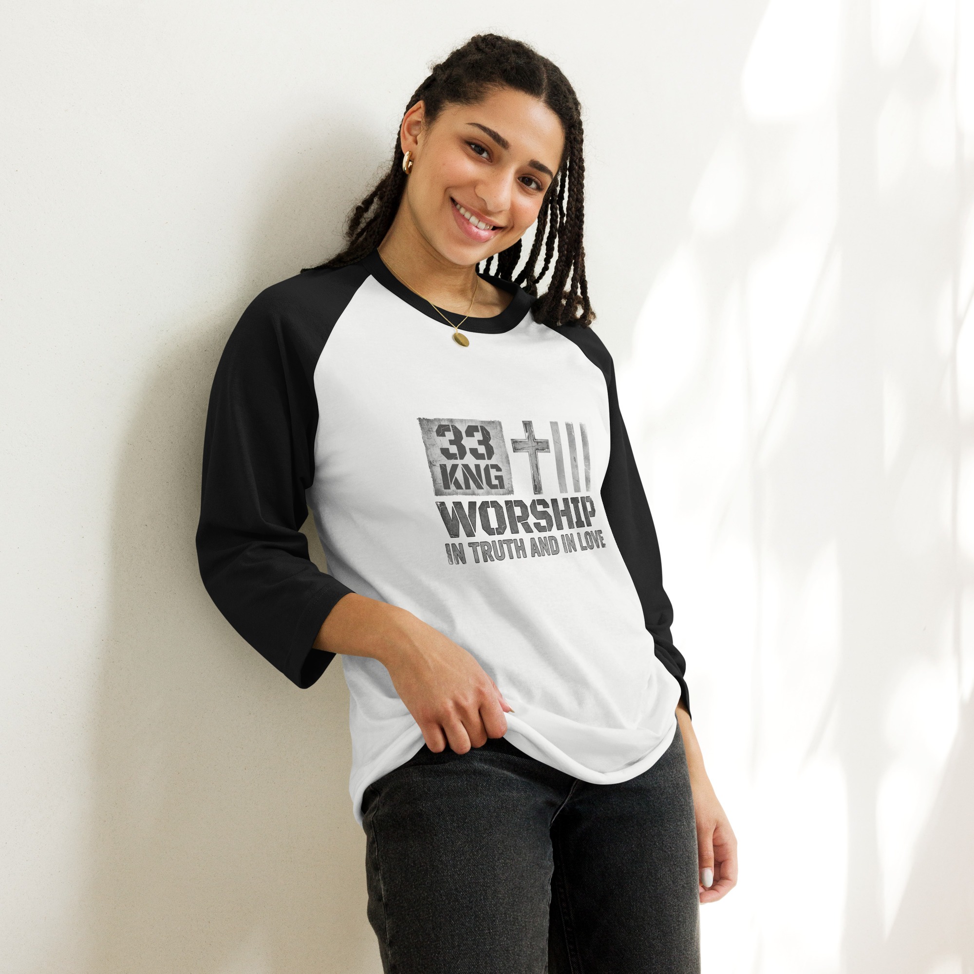 3/4 sleeve raglan shirt - Image 5