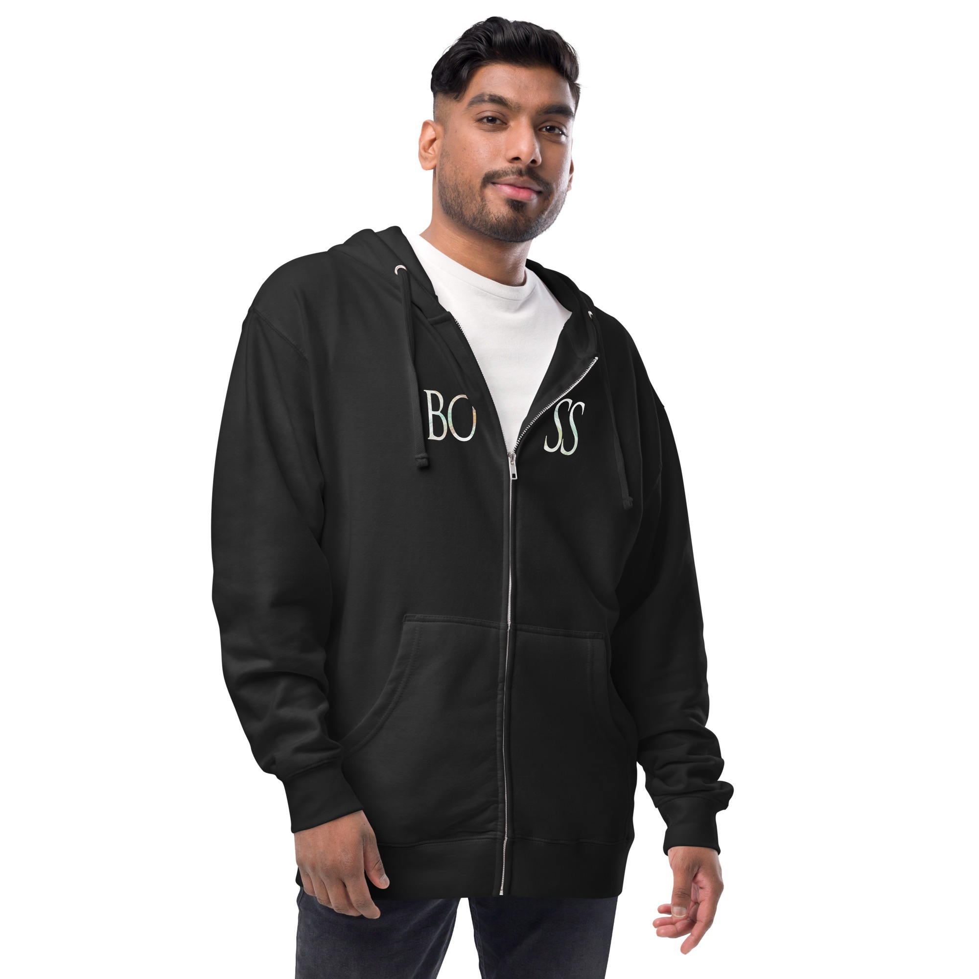 Unisex fleece zip up hoodie - Image 7