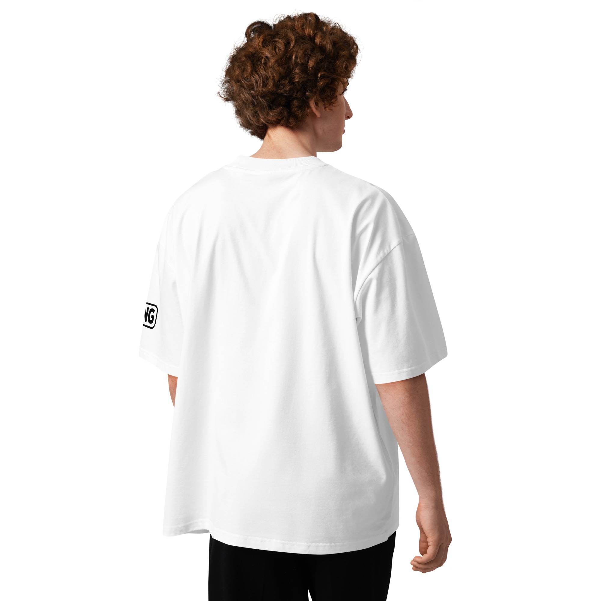 Unisex organic oversized high neck t-shirt - Image 4