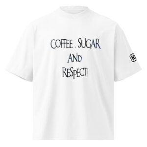 Unisex organic oversized high neck t-shirt