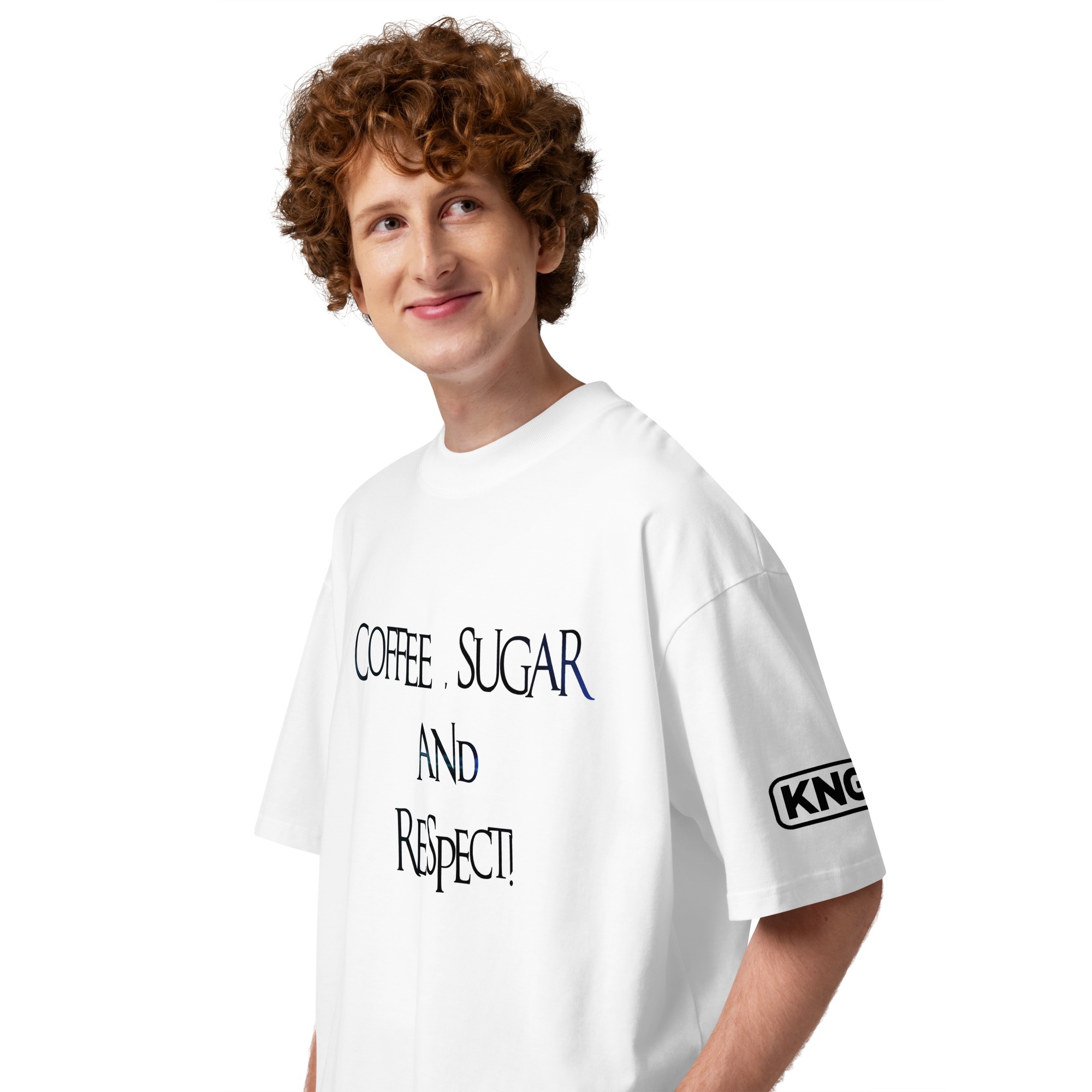 Unisex organic oversized high neck t-shirt - Image 2