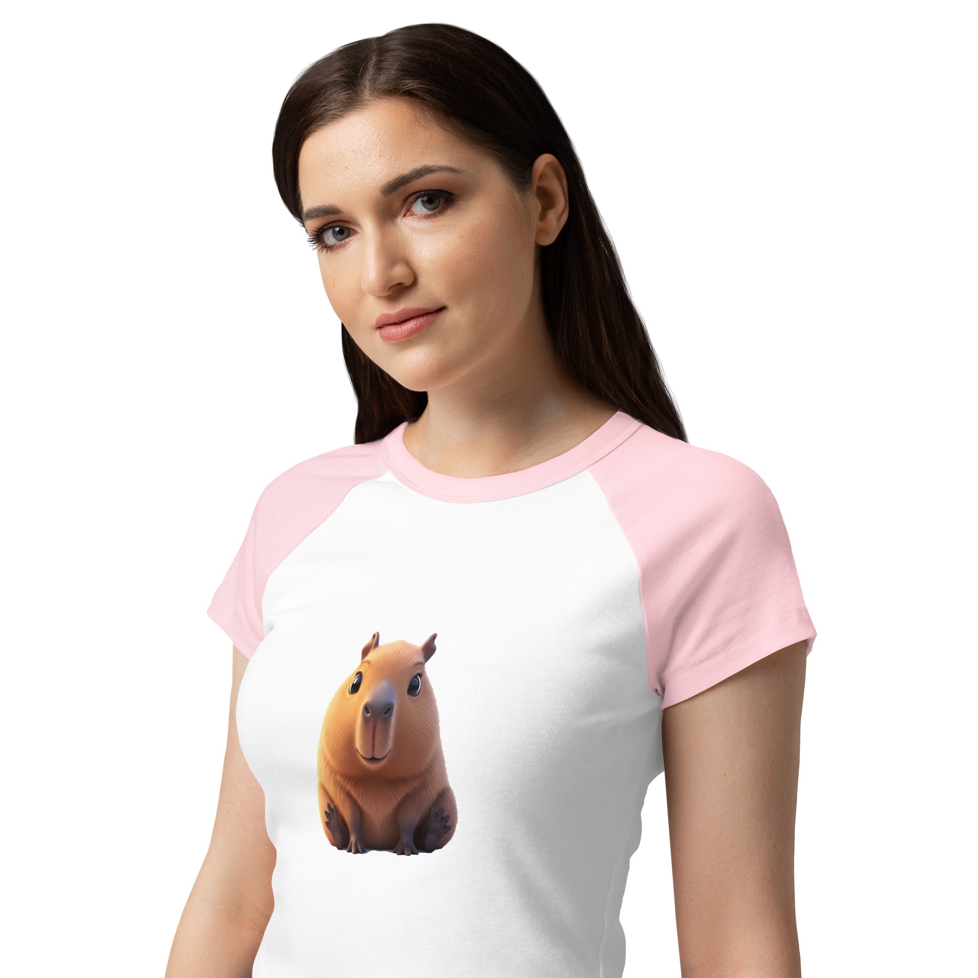 Women’s micro rib raglan baby tee