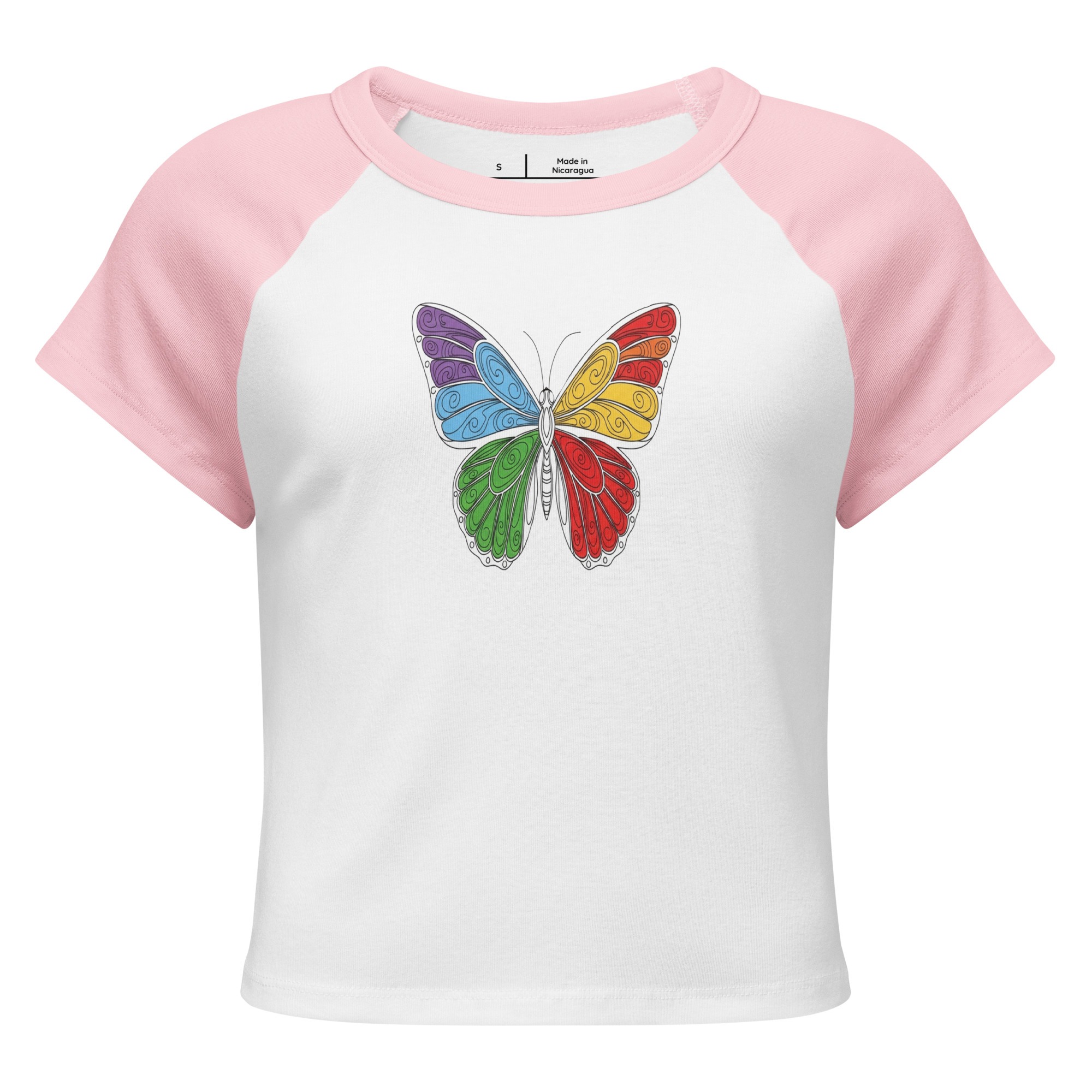 Women’s micro rib raglan baby tee