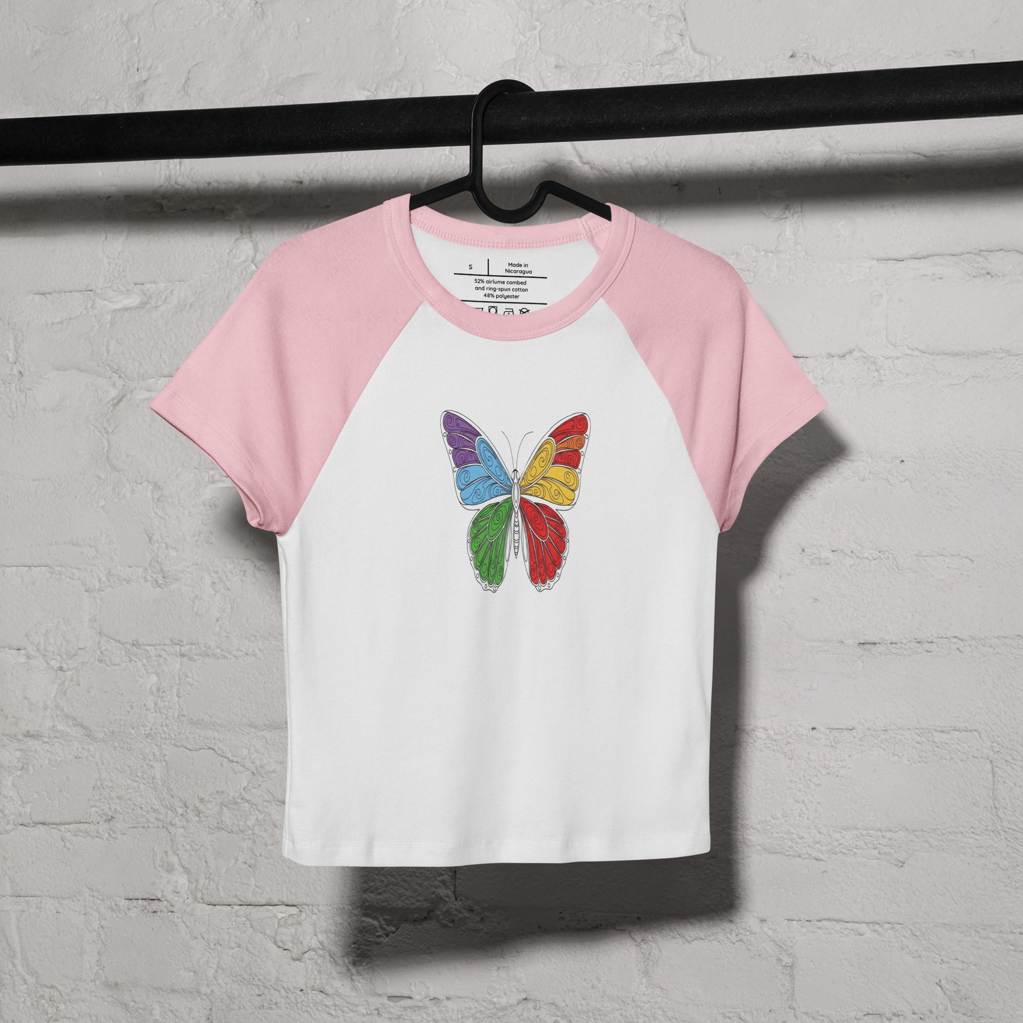 Women’s micro rib raglan baby tee - Image 5
