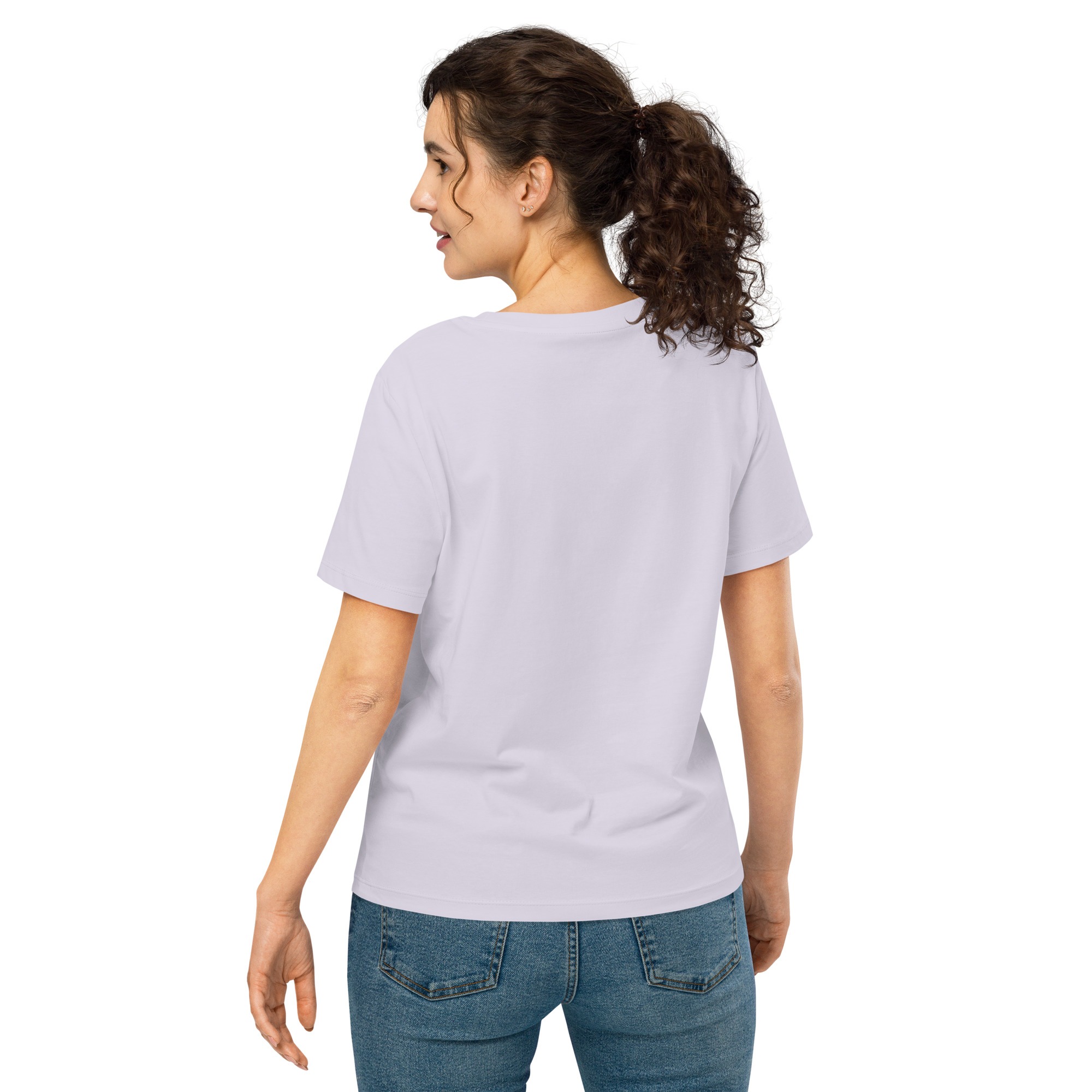 Women’s organic ribbed neck t-shirt - Image 3