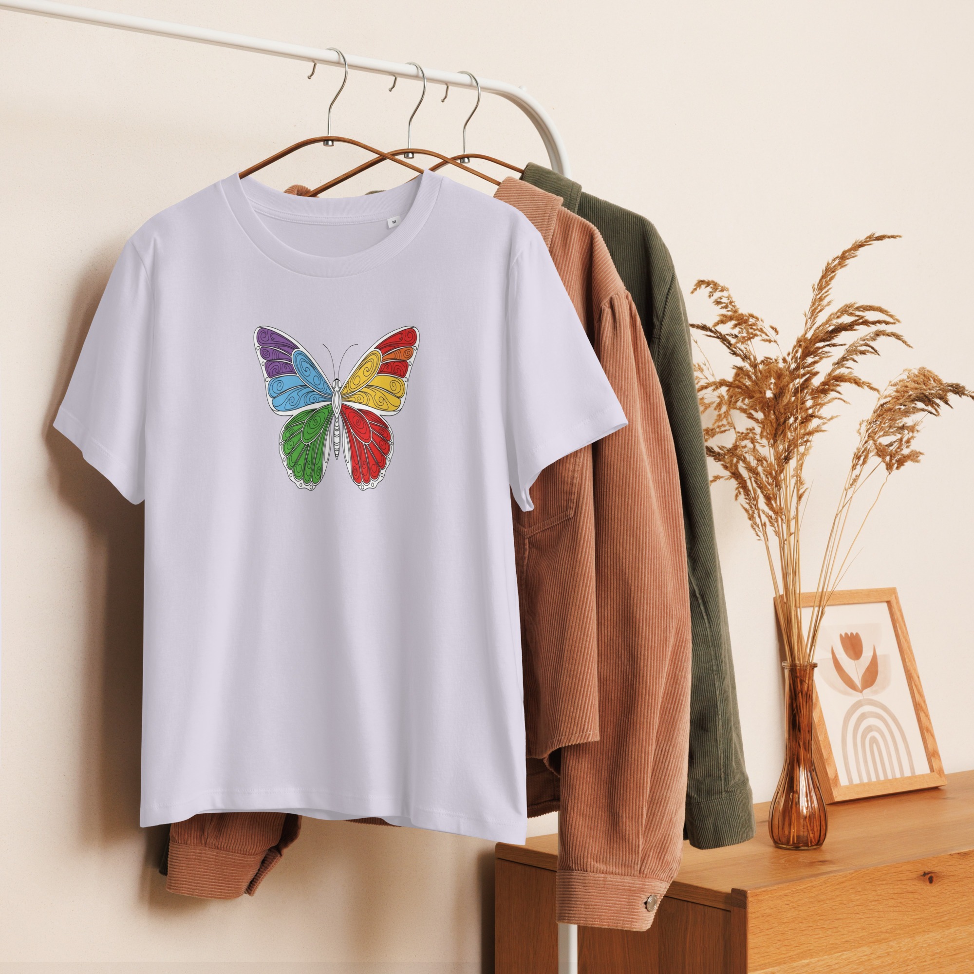 Women’s organic ribbed neck t-shirt - Image 5
