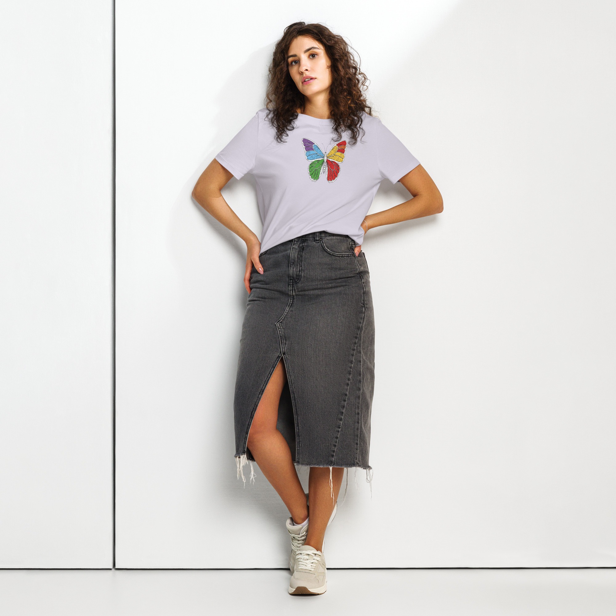 Women’s organic ribbed neck t-shirt
