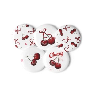 Set of pin buttons